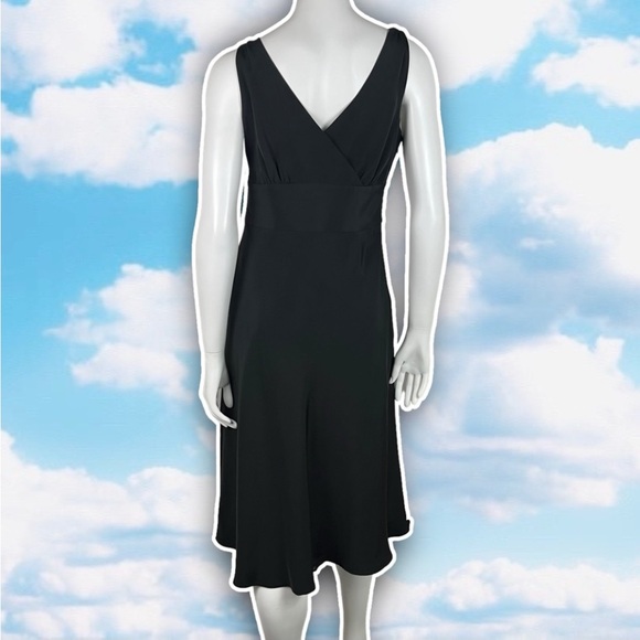 J. CREW VINTAGE Sophia Silk Tricotine Midi Dress Y2k Minimalistic Balletcore LBD - Picture 9 of 14
